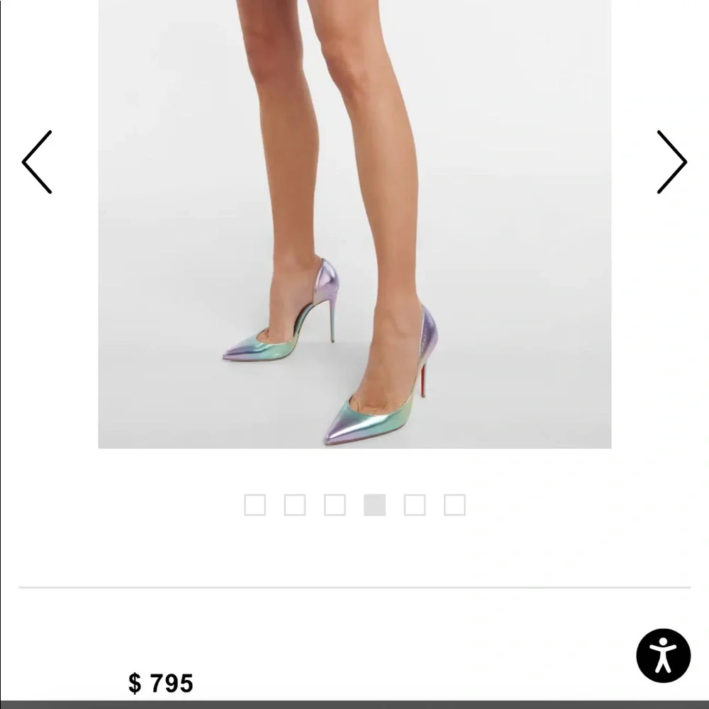 CHRISTIAN LOUBOUTIN Iriza 100 leather pumps 38.5 - SOLD OUT - Picture 1 of 9
